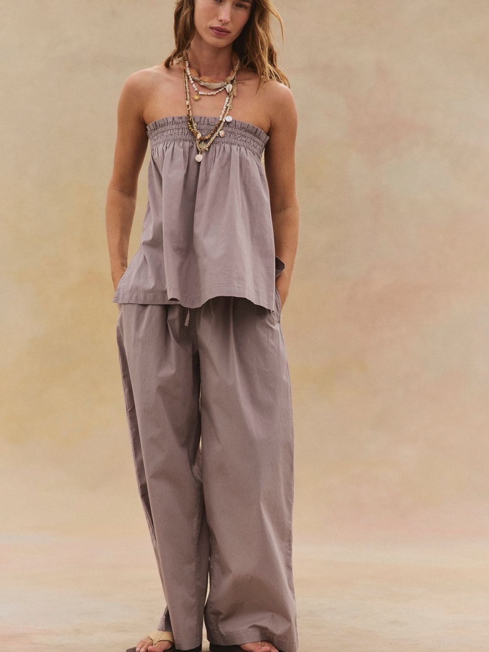 Free People Corfu Tube Set in Moonbeam